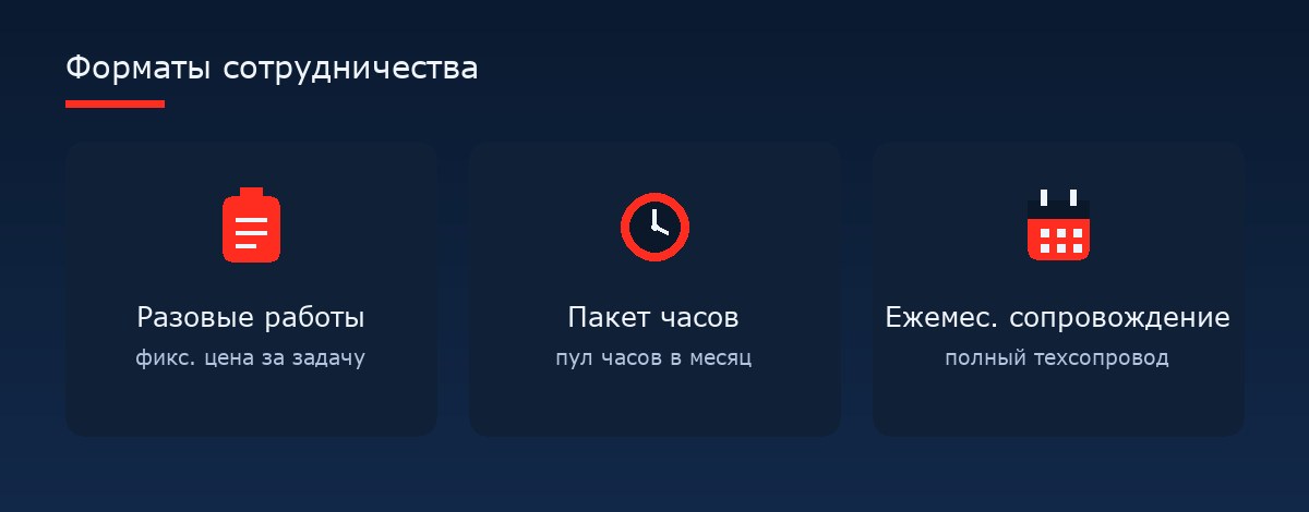 Форматы сотрудничества — поддержка Laravel-сайтов
